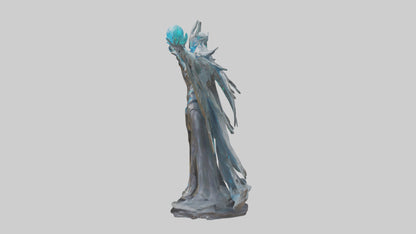 3D model Quantum Lord statue model VR / AR / low-poly