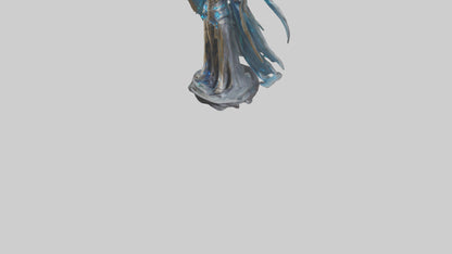 3D model Quantum Lord statue model VR / AR / low-poly