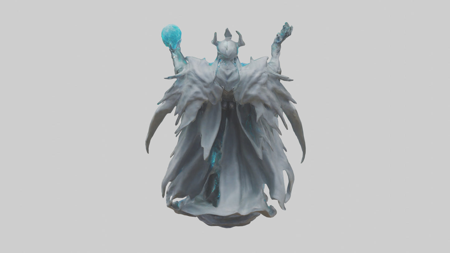 3D model Quantum Lord statue model VR / AR / low-poly