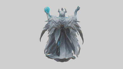 3D model Quantum Lord statue model VR / AR / low-poly