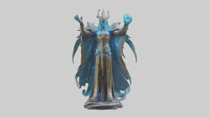 3D model Quantum Lord statue model VR / AR / low-poly