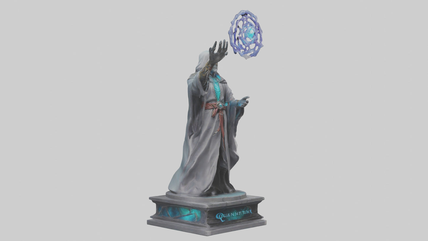 3D model Quantum Sorcerer statue model VR / AR / low-poly