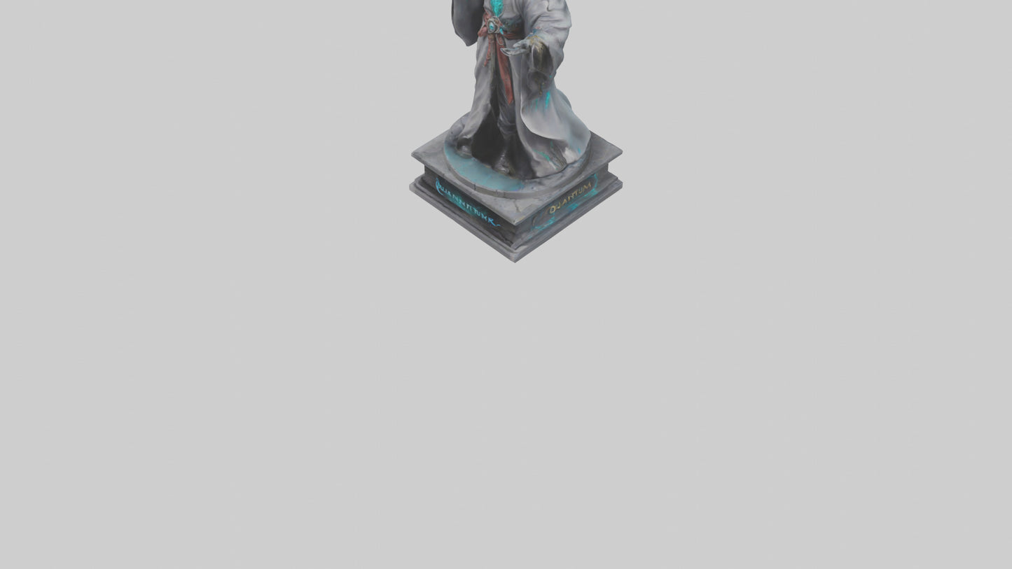 3D model Quantum Sorcerer statue model VR / AR / low-poly
