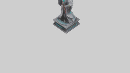 3D model Quantum Sorcerer statue model VR / AR / low-poly