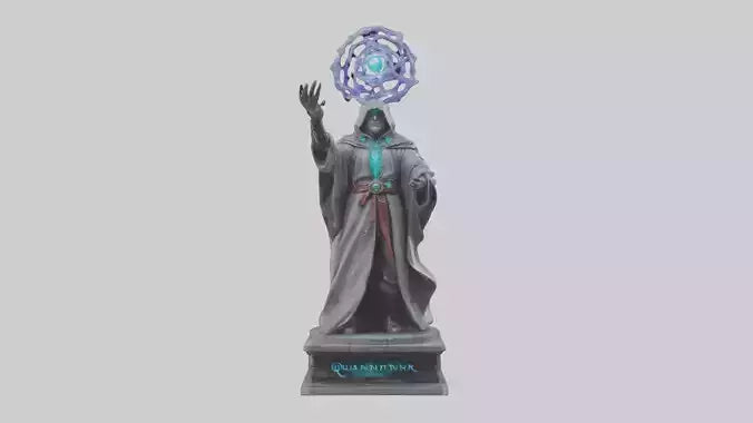 3D model Quantum Sorcerer statue model VR / AR / low-poly
