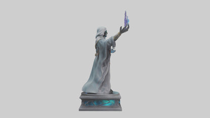 3D model Quantum Sorcerer statue model VR / AR / low-poly