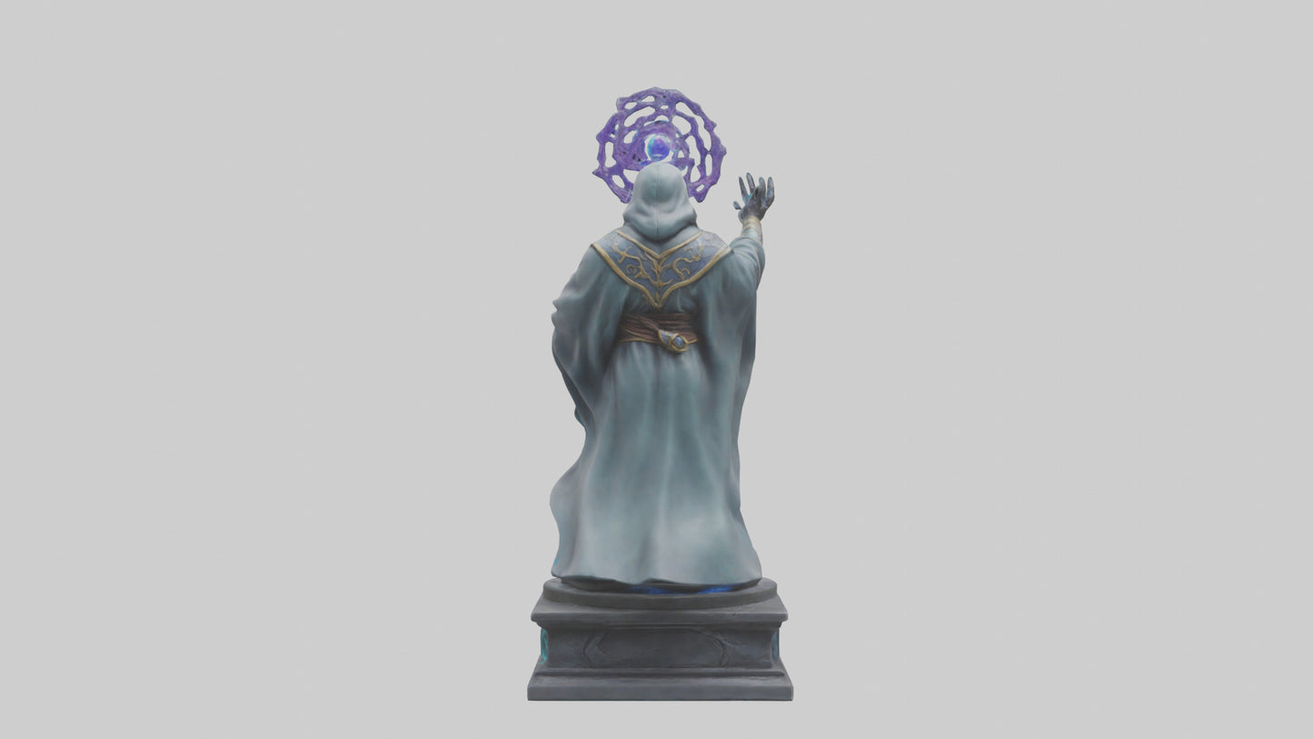 3D model Quantum Sorcerer statue model VR / AR / low-poly