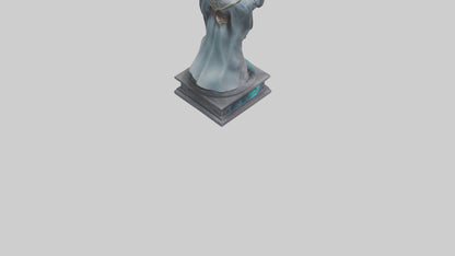 3D model Quantum Sorcerer statue model VR / AR / low-poly