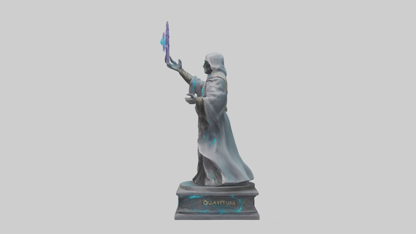 3D model Quantum Sorcerer statue model VR / AR / low-poly