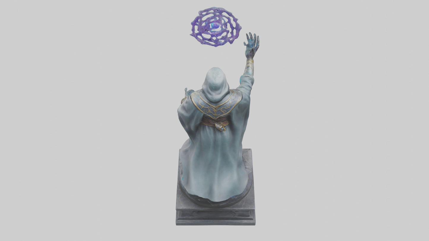 3D model Quantum Sorcerer statue model VR / AR / low-poly