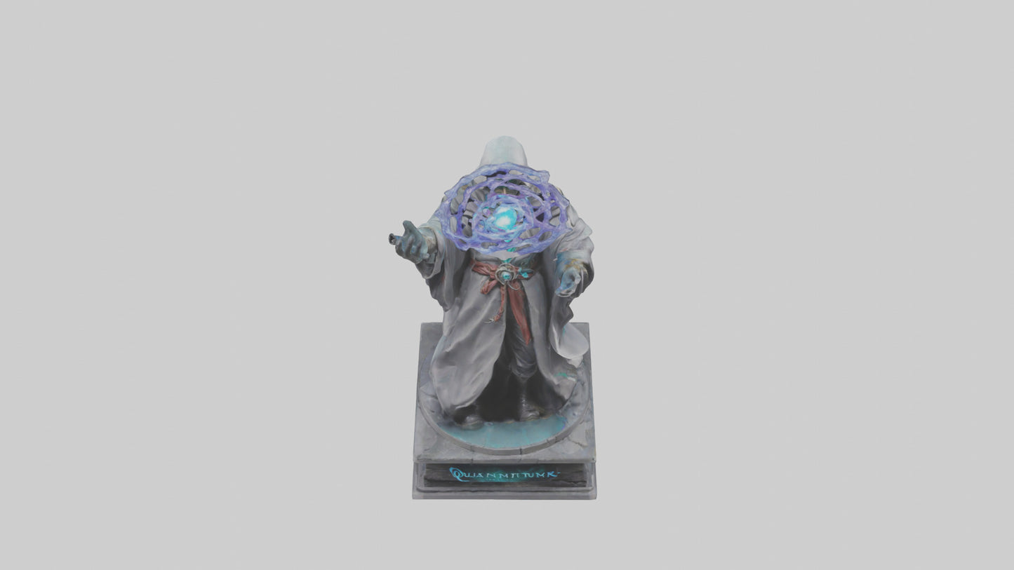 3D model Quantum Sorcerer statue model VR / AR / low-poly