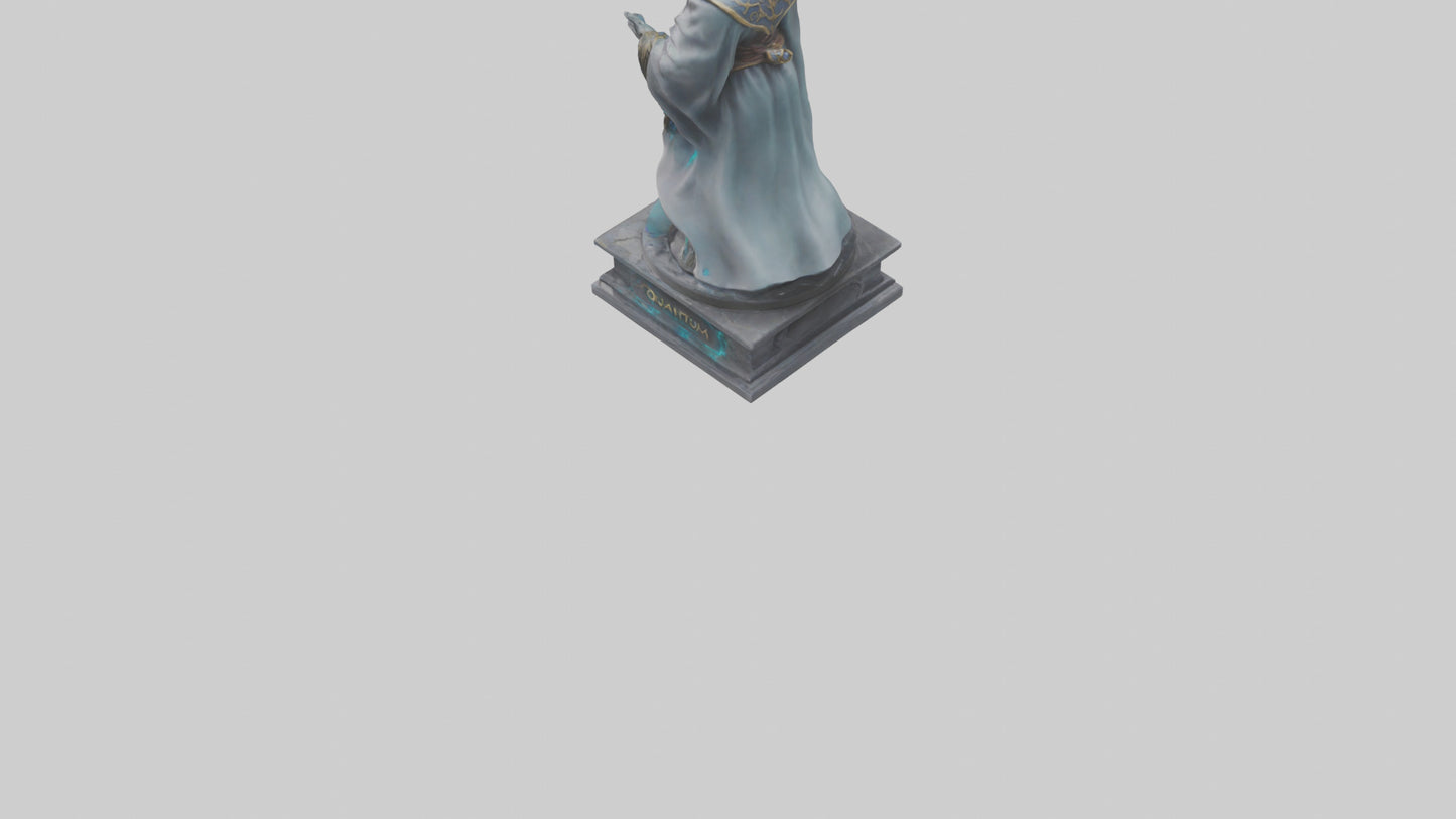 3D model Quantum Sorcerer statue model VR / AR / low-poly