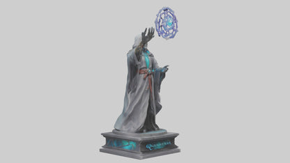 3D model Quantum Sorcerer statue model VR / AR / low-poly