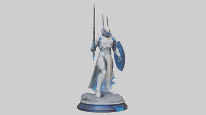 3D model Quantum Warrior of the Stars statue model VR / AR / low-poly