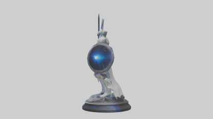 3D model Quantum Warrior of the Stars statue model VR / AR / low-poly