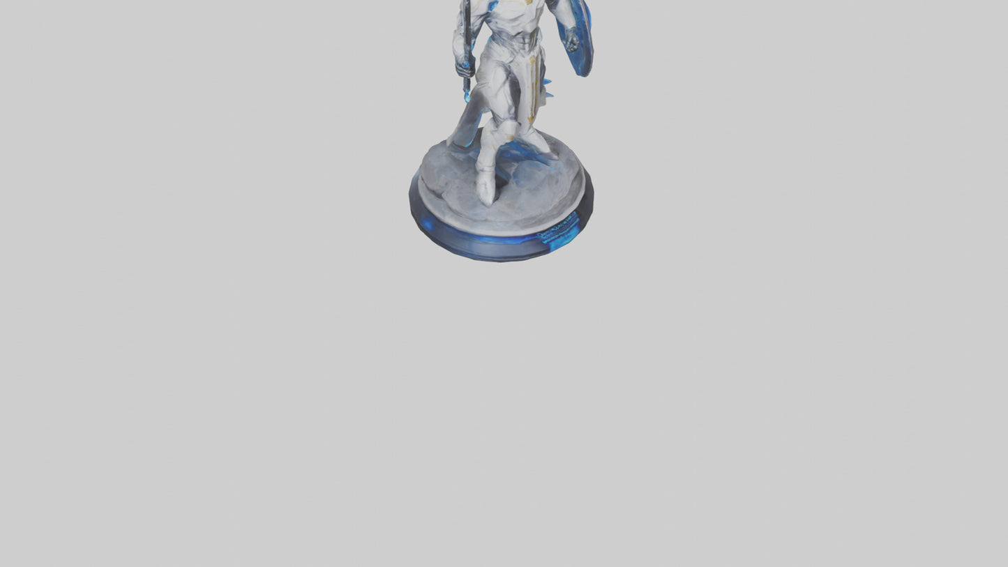 3D model Quantum Warrior of the Stars statue model VR / AR / low-poly
