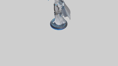 3D model Quantum Warrior Princess statue model VR / AR / low-poly