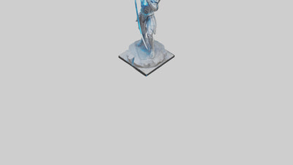 Quantum Warrior statue model VR / AR / low-poly