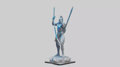 Quantum Warrior statue model VR / AR / low-poly