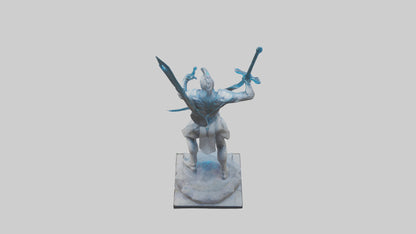 Quantum Warrior statue model VR / AR / low-poly