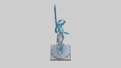 Quantum Warrior statue model VR / AR / low-poly