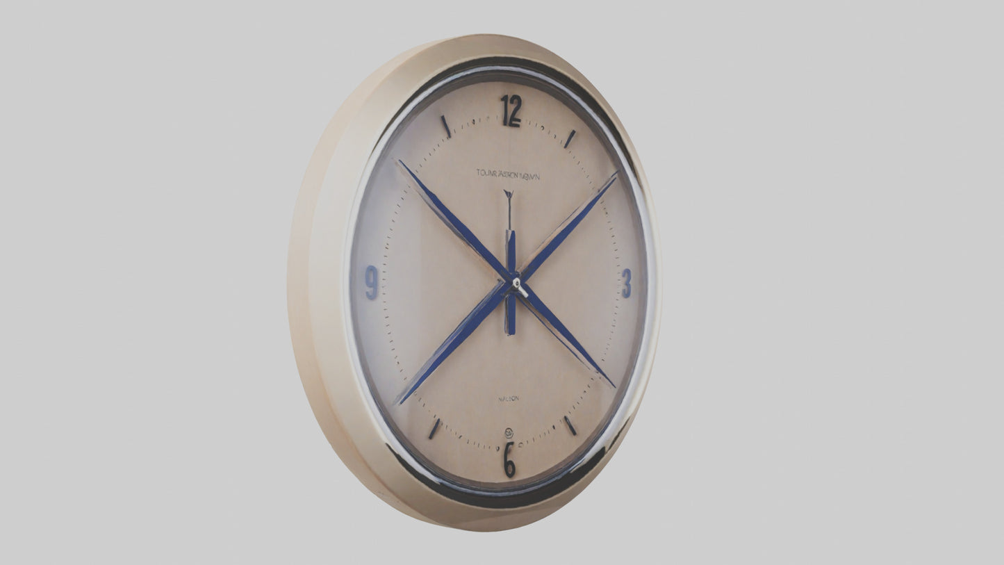 Quartz Movement Wall Clock model VR / AR / low-poly