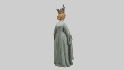 3D model Queen Elizabeth I statue model VR / AR / low-poly