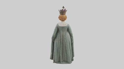 3D model Queen Elizabeth I statue model VR / AR / low-poly
