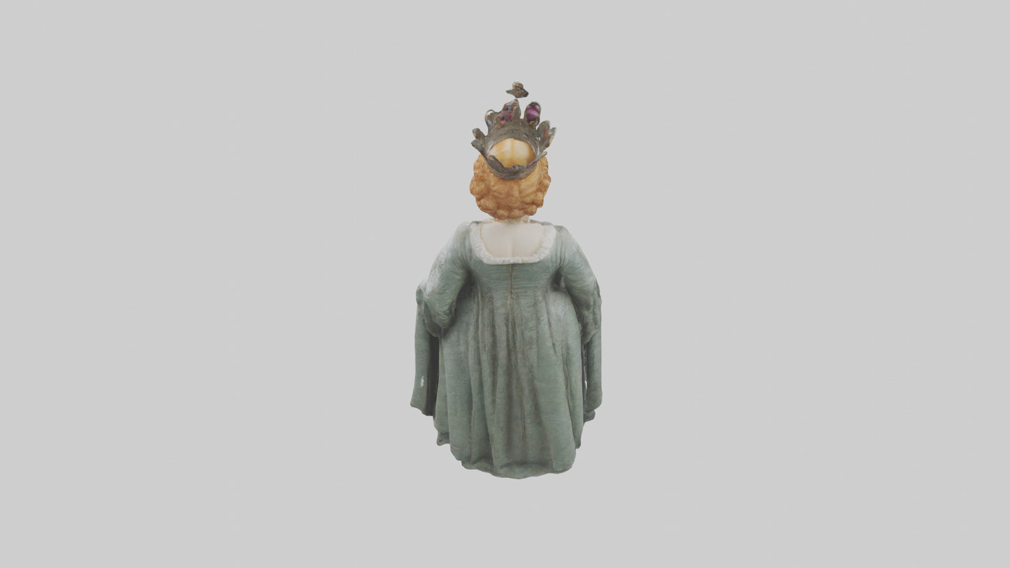 3D model Queen Elizabeth I statue model VR / AR / low-poly