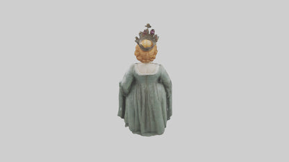 3D model Queen Elizabeth I statue model VR / AR / low-poly