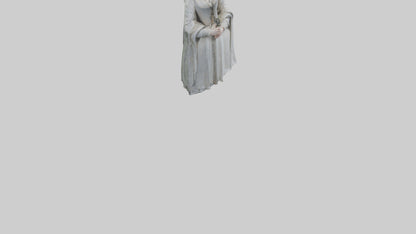 3D model Queen Elizabeth I statue model VR / AR / low-poly