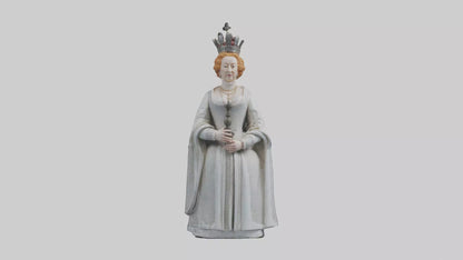 3D model Queen Elizabeth I statue model VR / AR / low-poly