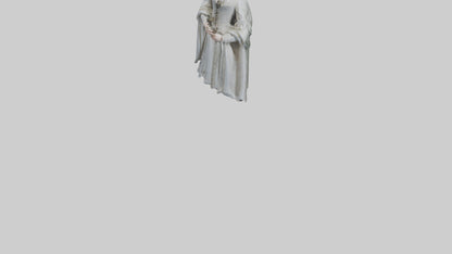 3D model Queen Elizabeth I statue model VR / AR / low-poly