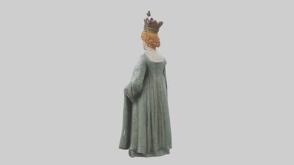 3D model Queen Elizabeth I statue model VR / AR / low-poly