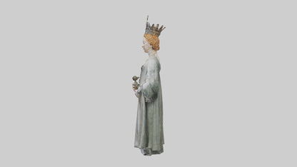 3D model Queen Elizabeth I statue model VR / AR / low-poly