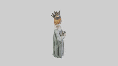 3D model Queen Elizabeth I statue model VR / AR / low-poly