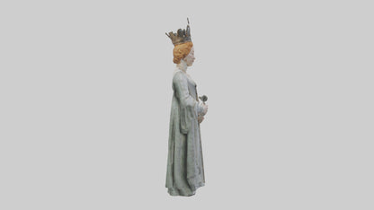 3D model Queen Elizabeth I statue model VR / AR / low-poly