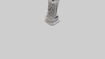 Queen Victoria statue model VR / AR / low-poly