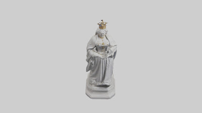 Queen Victoria statue model VR / AR / low-poly