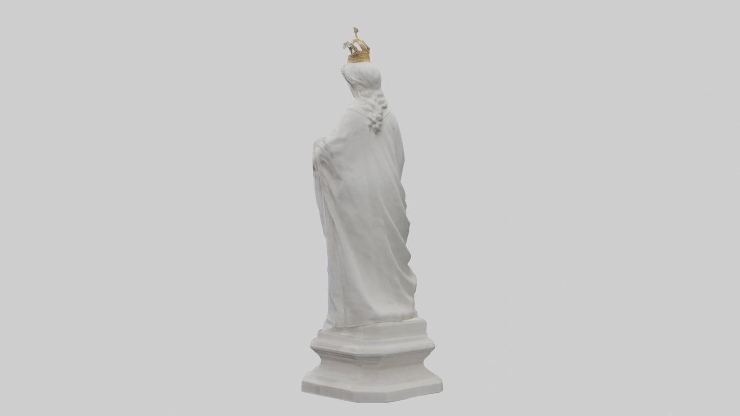 Queen Victoria statue model VR / AR / low-poly