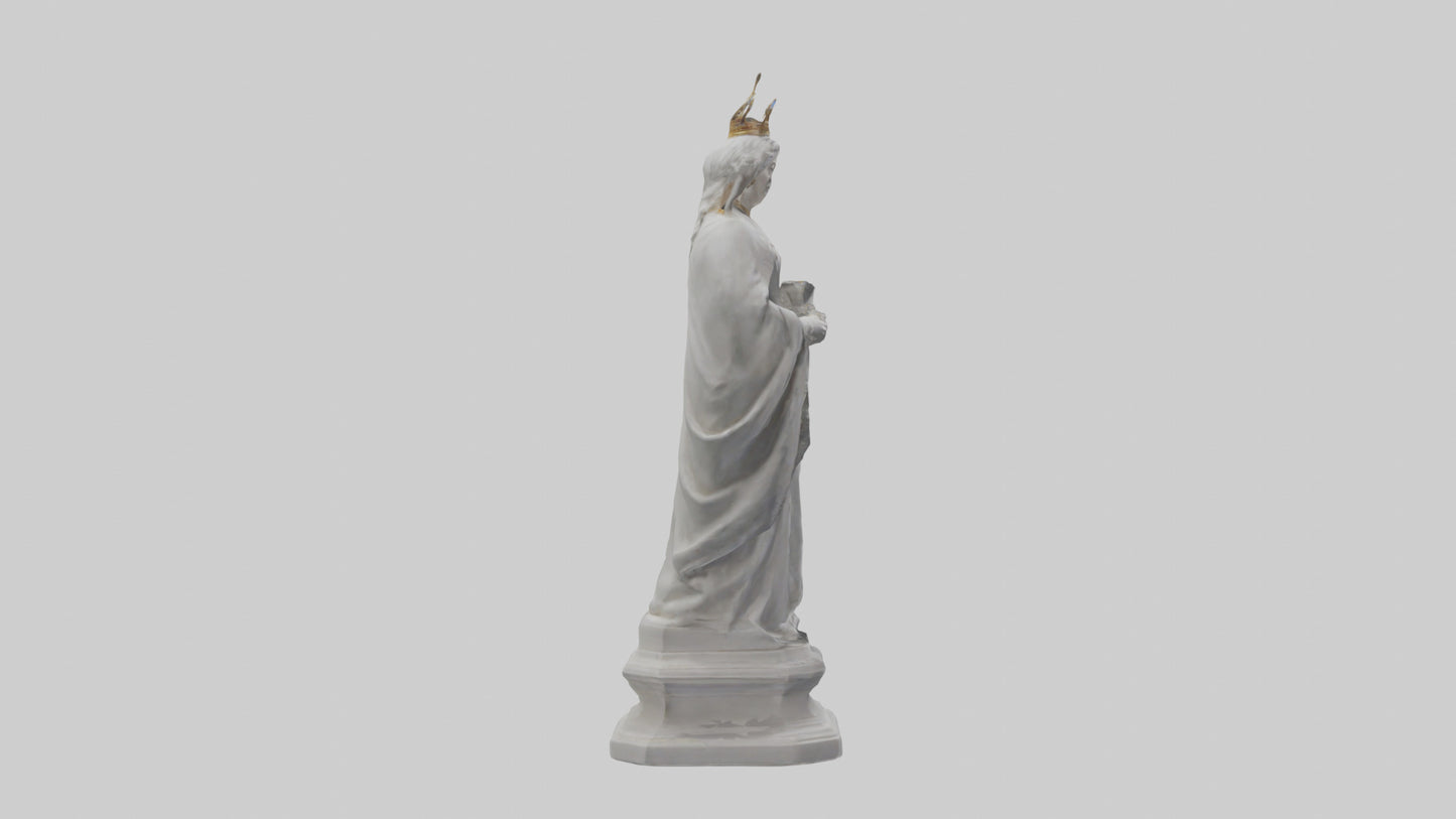 Queen Victoria statue model VR / AR / low-poly