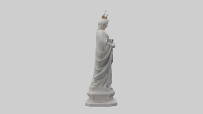 Queen Victoria statue model VR / AR / low-poly