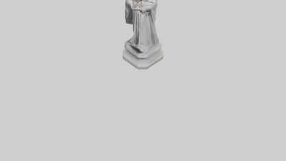 Queen Victoria statue model VR / AR / low-poly
