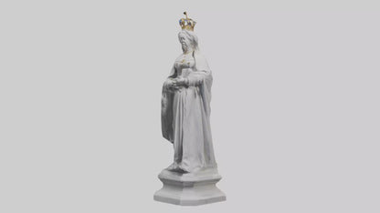 Queen Victoria statue model VR / AR / low-poly