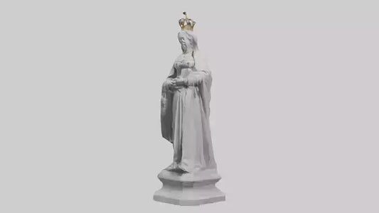 Queen Victoria statue model VR / AR / low-poly