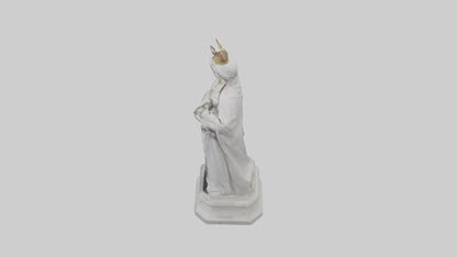 Queen Victoria statue model VR / AR / low-poly