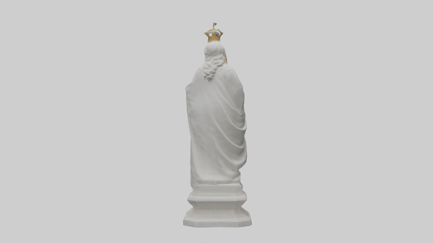 Queen Victoria statue model VR / AR / low-poly