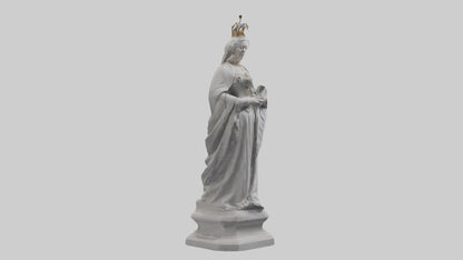 Queen Victoria statue model VR / AR / low-poly