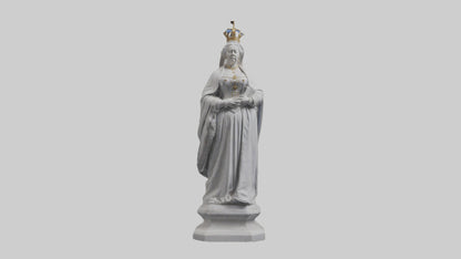Queen Victoria statue model VR / AR / low-poly