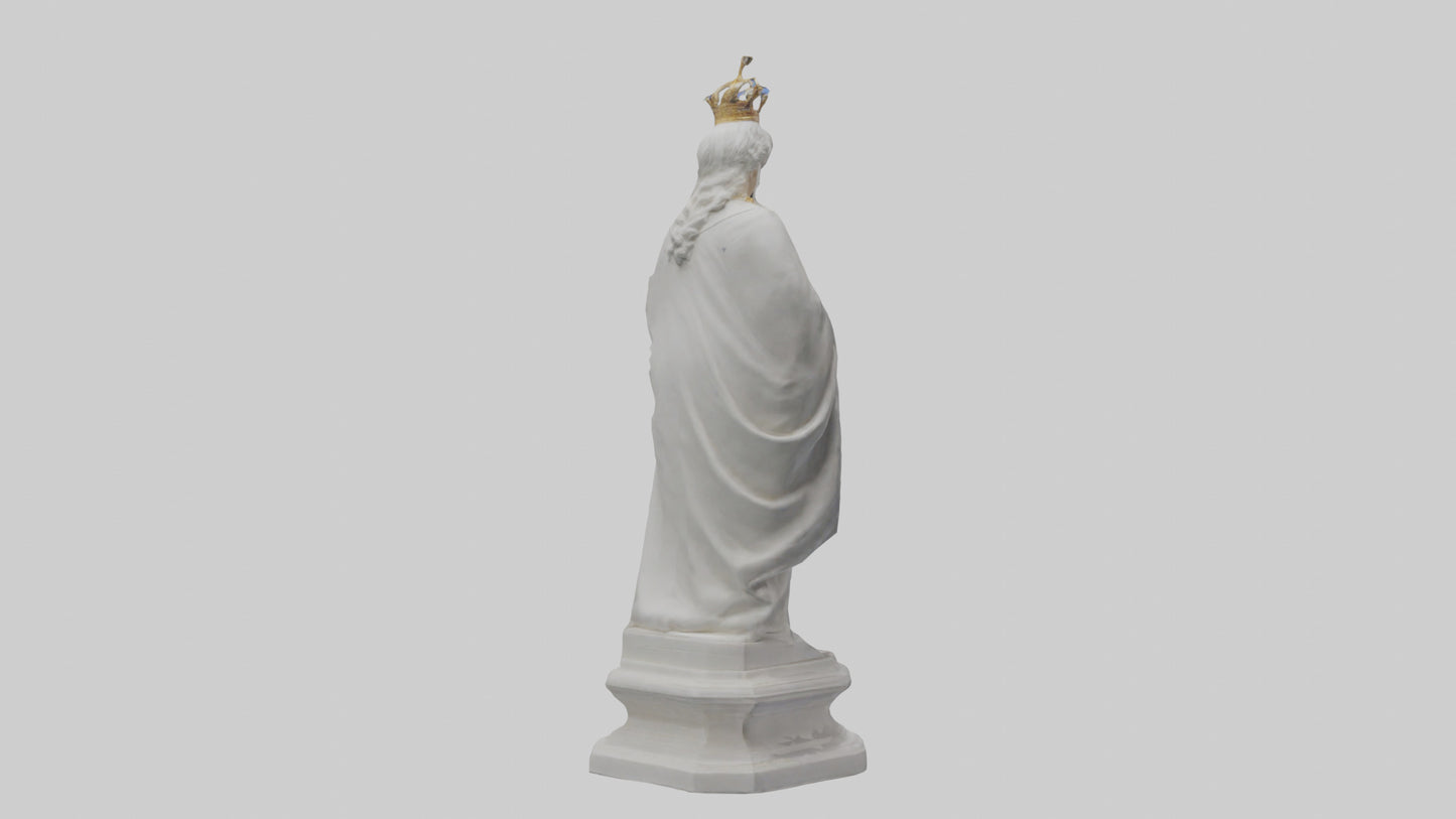 Queen Victoria statue model VR / AR / low-poly